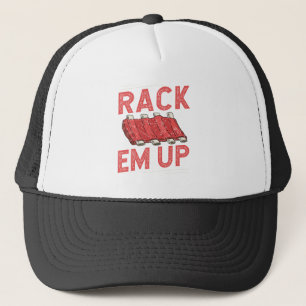 Rack em Up Ribs Lover Schweinefleisch GRILLEN Kurz Truckerkappe