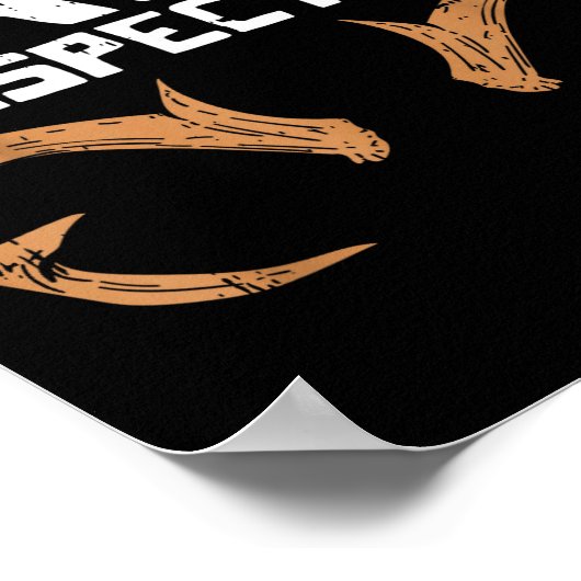 Rack Inspector Funny Deer Elk Buck Bow Hunting Hun Poster (Ecke)