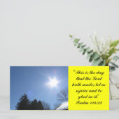 Rack-Karte der Inspirationsbibel - Psalm 118:24 (Stehend Vorderseite)