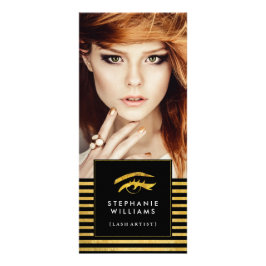 Rack-Karte der Lash Artist Werbekarte