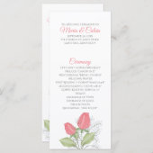 Rack-Karte des Programms für die bemalte Rote Rose Programm (Vorne/Hinten)