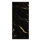 Rack-Karte für den Black and Gold-Marmor-Designer Werbekarte (Hinten)