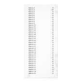 Rack-Karte mit schicken schwarz-weißen Services Werbekarte (Hinten)