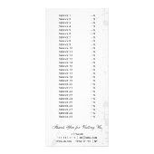 Rack-Karte mit schicken schwarz-weißen Services Werbekarte (Hinten)