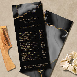 Rack-Karte mit schwarzem Gold Werbekarte