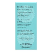 Rack-Karte Werbekarte (Hinten)