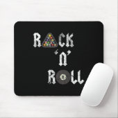 Rack N Roll Funny Pool Billard Cue Sports Echt Mousepad (Mit Mouse)
