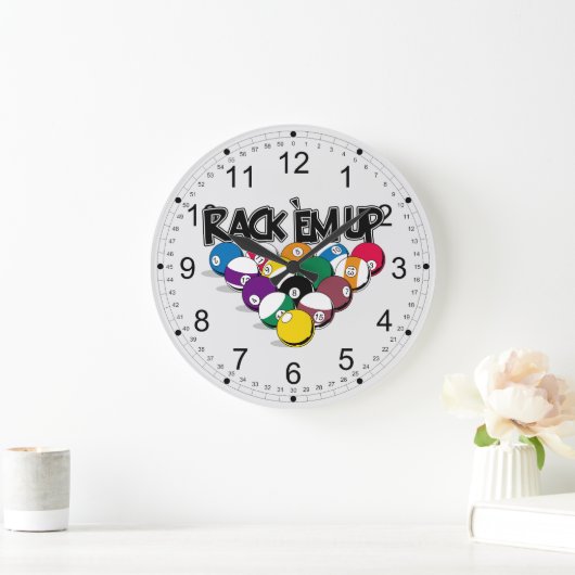 Rack-Pool Große Wanduhr (Zuhause)