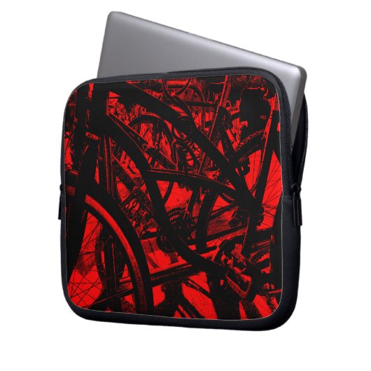 Rack - Rot Laptopschutzhülle (Vorderseite Links)