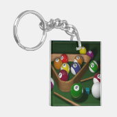 Rack sie auf, Spiel der Billard Schlüsselanhänger (Vorderseite links)