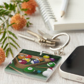 Rack sie auf, Spiel der Billard Schlüsselanhänger (Vorderseite rechts)