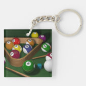 Rack sie auf, Spiel der Billard Schlüsselanhänger (Rückseite)