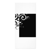 RackCard-Anzeige oder Menü mit Schwarzweiß-Umdrehu (Hinten)