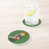 Racked Pool Balls Coasters Sandstein Untersetzer (Seite)