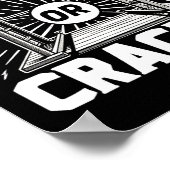 Racken Sie es oder Crack Sie es Barbell-Bodybuildi Poster (Ecke)