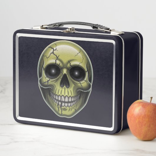 Racker Schädel Metall Brotdose (Beispiel)