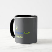 Racket Ball Logo Mug – Sporty Energy Cup Tasse (Vorderseite Links)