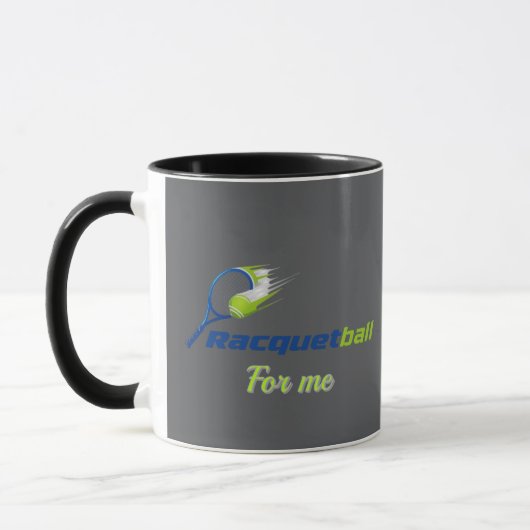 Racket Ball Logo Tasse – Sportliche Energietasse (Links)
