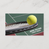 Racket & Ball, Tennisspieler/Trainer/Instrukteur Visitenkarte (Vorderseite)