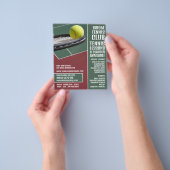 Racket & Ball, Tennisunterricht/Klassenwerbung Flyer (Gruppe)
