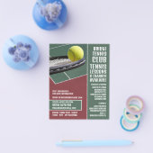 Racket & Ball, Tennisunterricht/Klassenwerbung Flyer (Einzeln)