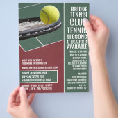 Racket & Ball, Tennisunterricht/Klassenwerbung Flyer (Hand)
