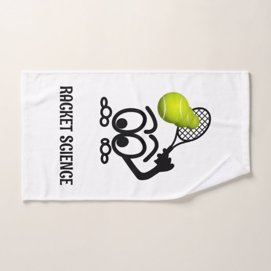 Racket Science Funny Tennis Player Handtuch (Handtuch)