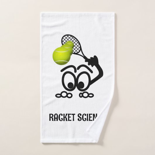 Racket Science Funny Tennis Player Handtuch (Handtuch)