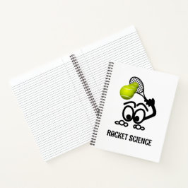 Racket Science Funny Tennis Player Notizblock
