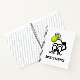 Racket Science Funny Tennis Player Notizblock
