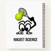 Racket Science Funny Tennis Player Notizblock (Rückseite)