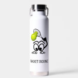 Racket Science Funny Tennis Player Trinkflasche<br><div class="desc">Ein lustiger Tennisspieler,  der von der Künstlerin/Designerin Charmaine Paulson auf einer Wasserflasche fotografiert wurde.</div>
