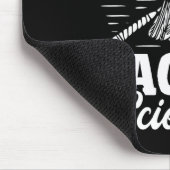 Racket Scientist - Badminton Player Athlete Shuttl Mousepad (Ecke)