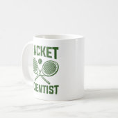 Racket Scientist Kaffeetasse (Vorderseite Links)