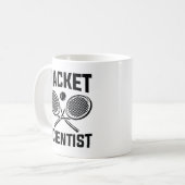 Racket Scientist Kaffeetasse (Vorderseite Links)