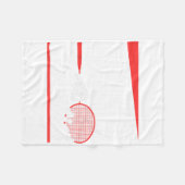 Racket Scientist Lover Badminton Match Player Team Fleecedecke (Vorderseite (Horizontal))