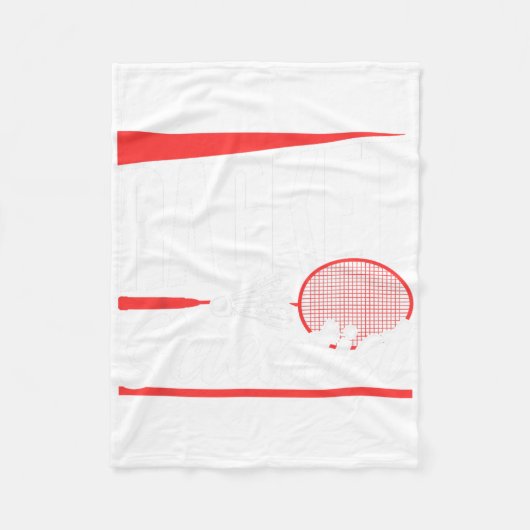 Racket Scientist Lover Badminton Match Player Team Fleecedecke (Vorderseite)