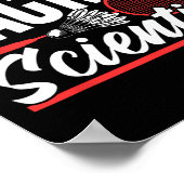 Racket Scientist Lover Badminton Match Player Team Poster (Ecke)