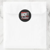 Racket Scientist Lover Badminton Match Player Team Runder Aufkleber (Tasche)