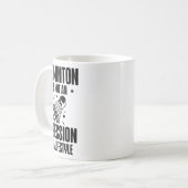 Racket Scientist Shuttle Badminton Player Kaffeetasse (Vorderseite Links)