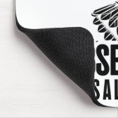 Racket Scientist Shuttle Badminton Player Mousepad (Ecke)