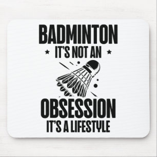 Racket Scientist Shuttle Badminton Player Mousepad