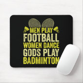 Racket Shuttle _ Badminton-Spieler _ Götter spiele Mousepad (Mit Mouse)