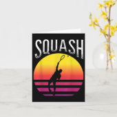 Racket Squash Ball Squash Court Badminton Karte (Gelbe Blume)