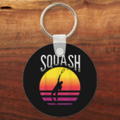 Racket Squash Ball Squash Court Badminton Schlüsselanhänger (Vorderseite)