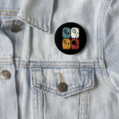 Racketlon, Tournament Sport With 4 Disciplines Button (Beispiel)