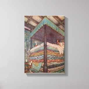 Rackham Fairytal Leinwand Princess and the Pea