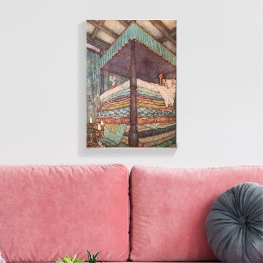 Rackham Fairytal Leinwand Princess and the Pea (Insitu (Wohnzimmer))