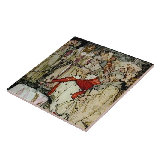 Rackham Schwert im Stone King Arthur Tile Fliese (Seite)
