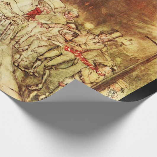 Rackham Scrooge Wrapping Paper Geschenkpapier (Ecke)